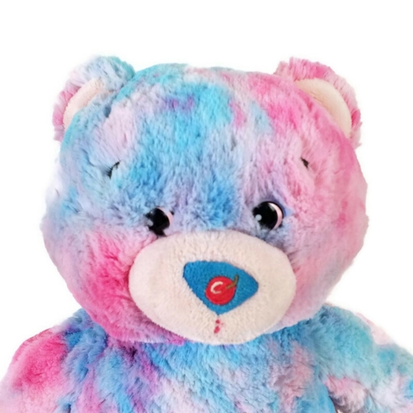 Build-A-Bear Baskin Robbins Ice Cream Cone Bear Plush Pink Blue Tie Dye 16 Inch - Picture 2 of 12
